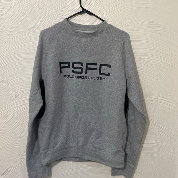 Ralph Lauren Polo Sport rugby women’s gray and black sweater size small:) - Picture 7 of 9